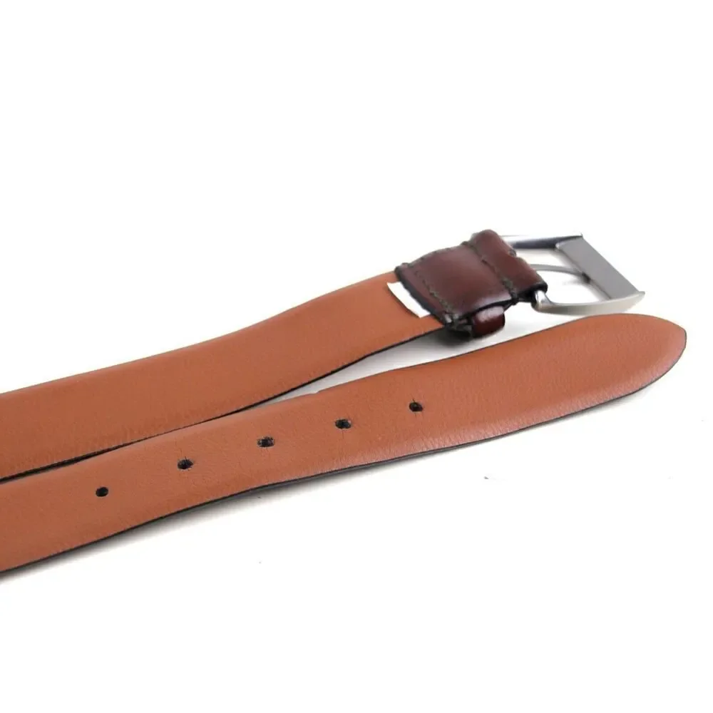 Josef Abboud BROWN GENUINE LEATHER 1.25